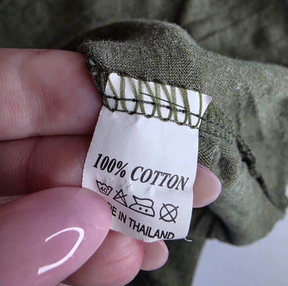 Sure Designs M Yoga Om Tank Dress Power By Moonflower Green 2975-z - Picture 10 of 12